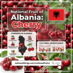 The National Fruit of Albania is Cherry