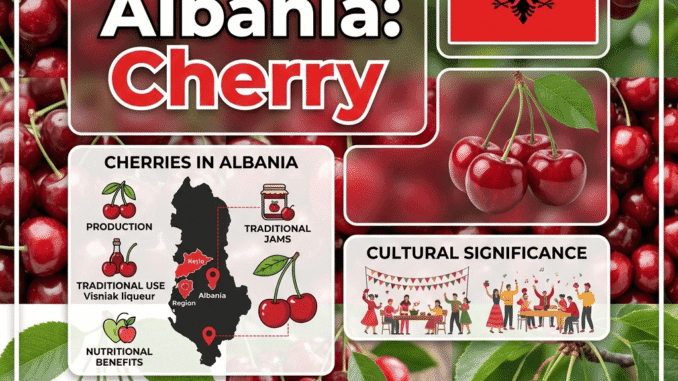 The National Fruit of Albania is Cherry The National Fruit of Albania is Cherry