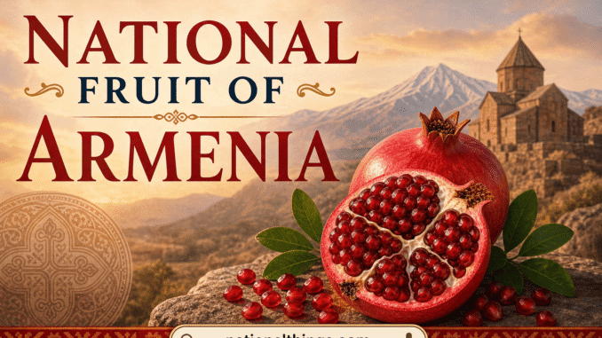 National Fruit of Armenia is the Pomegranate