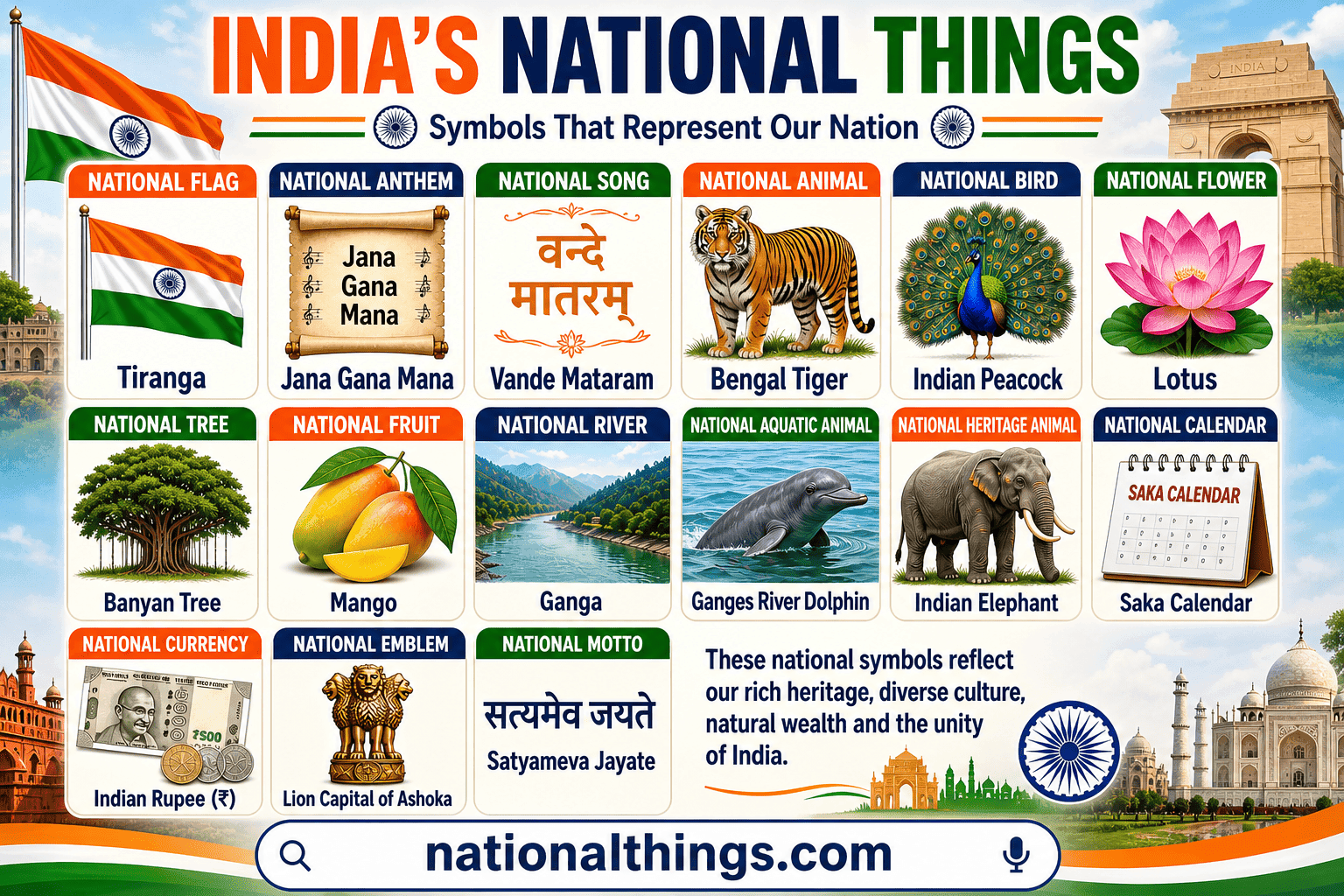 National Things of India: Explained with Symbols and Importance
