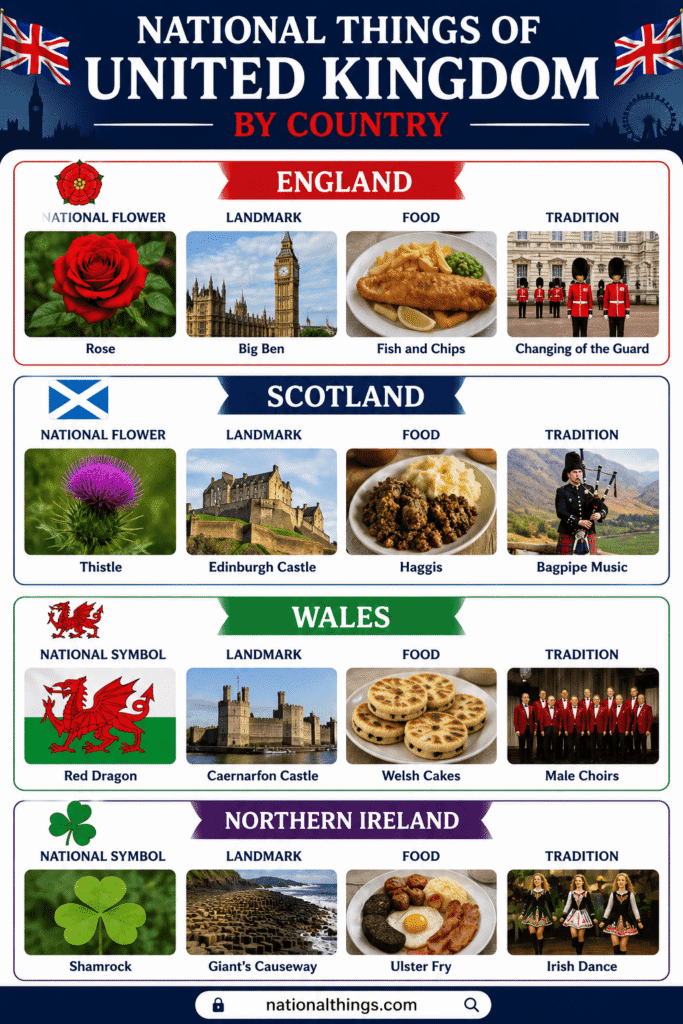 National Things of United Kingdom by Country