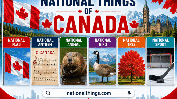 What are National Things of Canada What are National Things of Canada