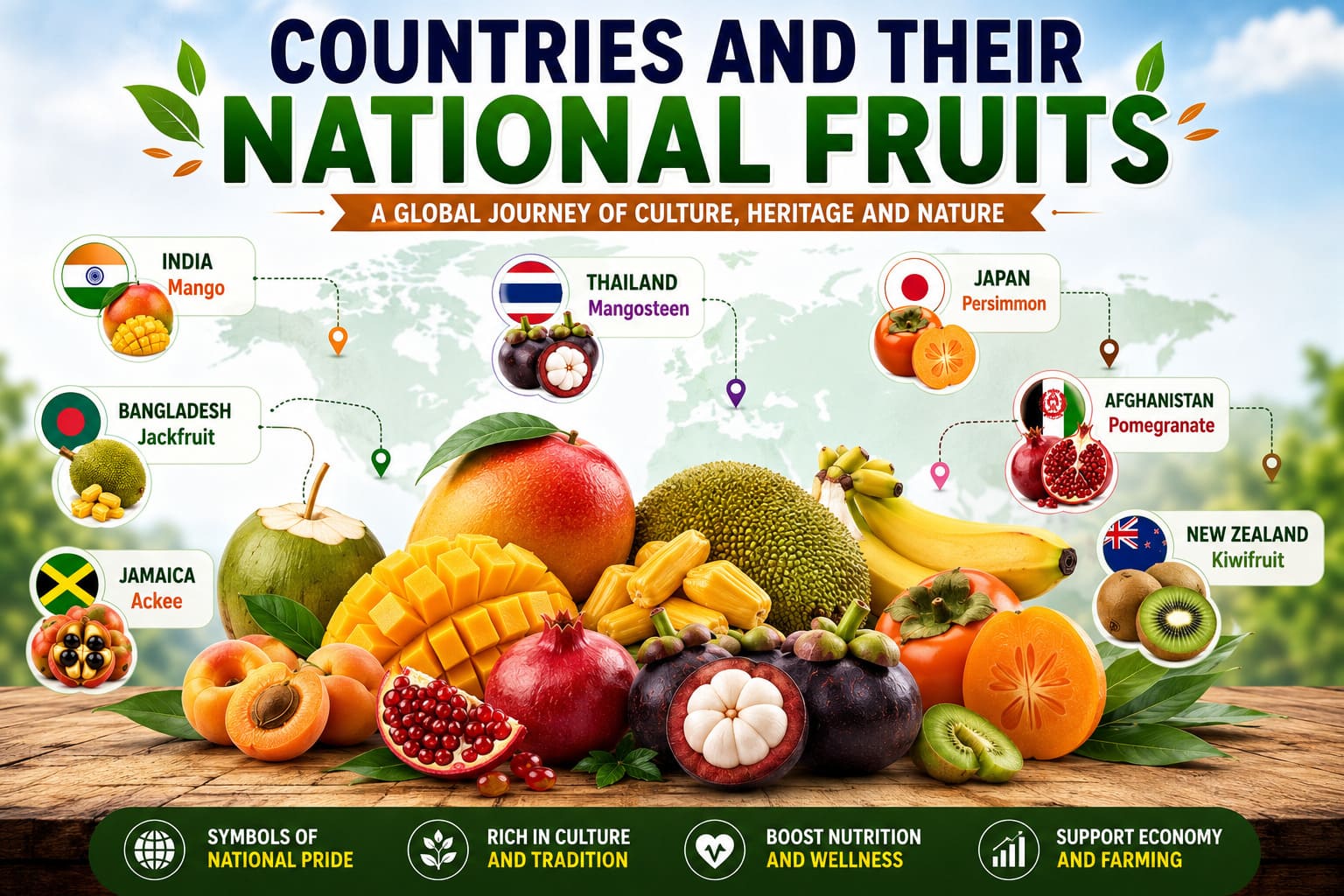 Countries and their National Fruits Explained