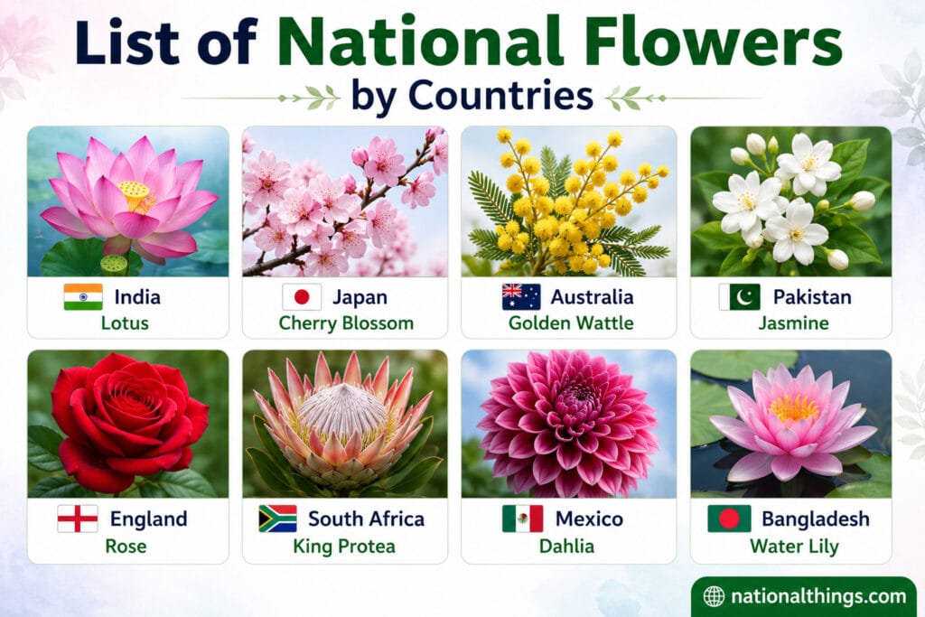 List of National Flowers by Countries