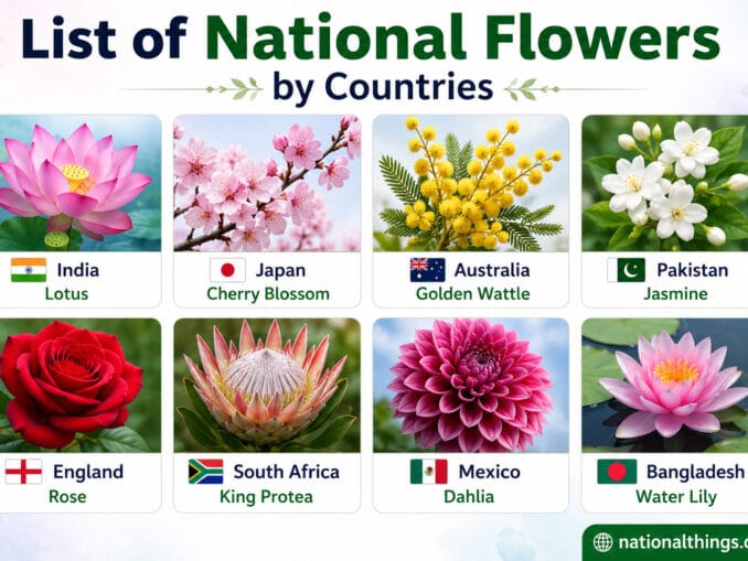 List of National Flowers by Countries