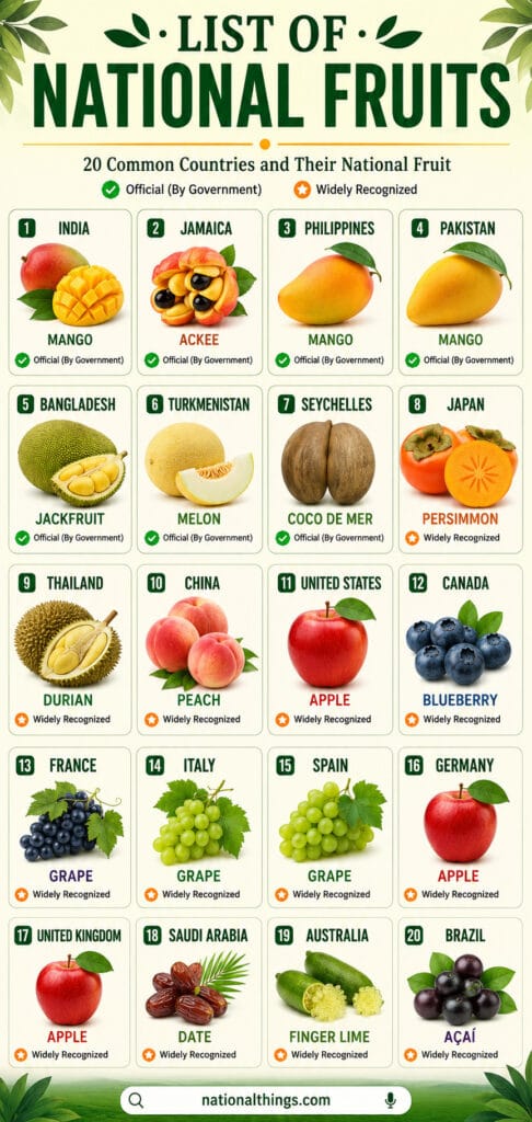 List of National Fruits