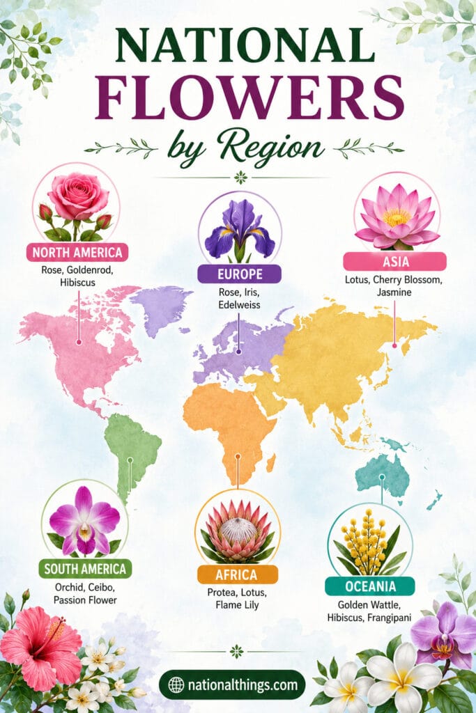 National Flowers by Region