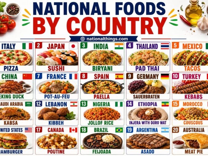 National Food by Country with Images