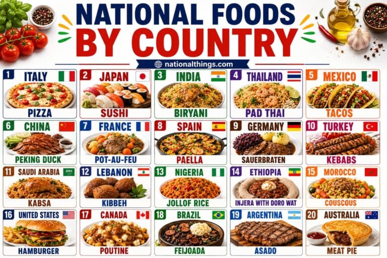 National Food by Country with Images