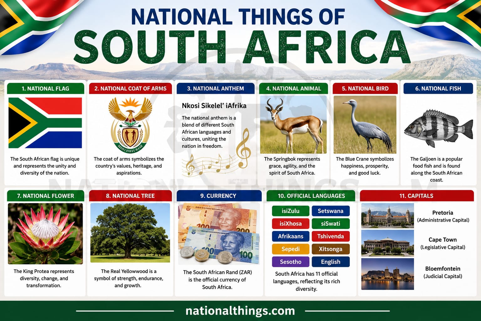 National Things of South Africa: Meanings and Pictures