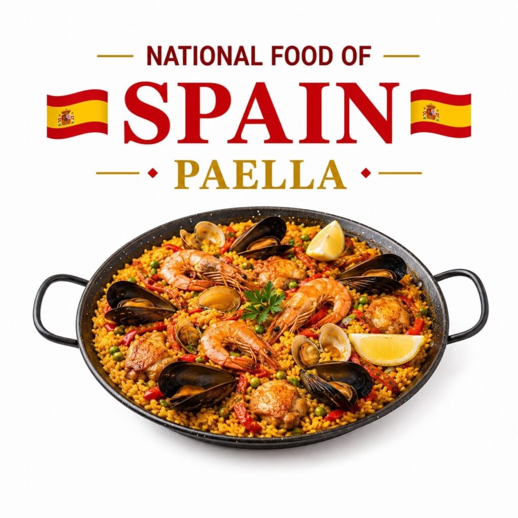 Paella is the National Food of Spain