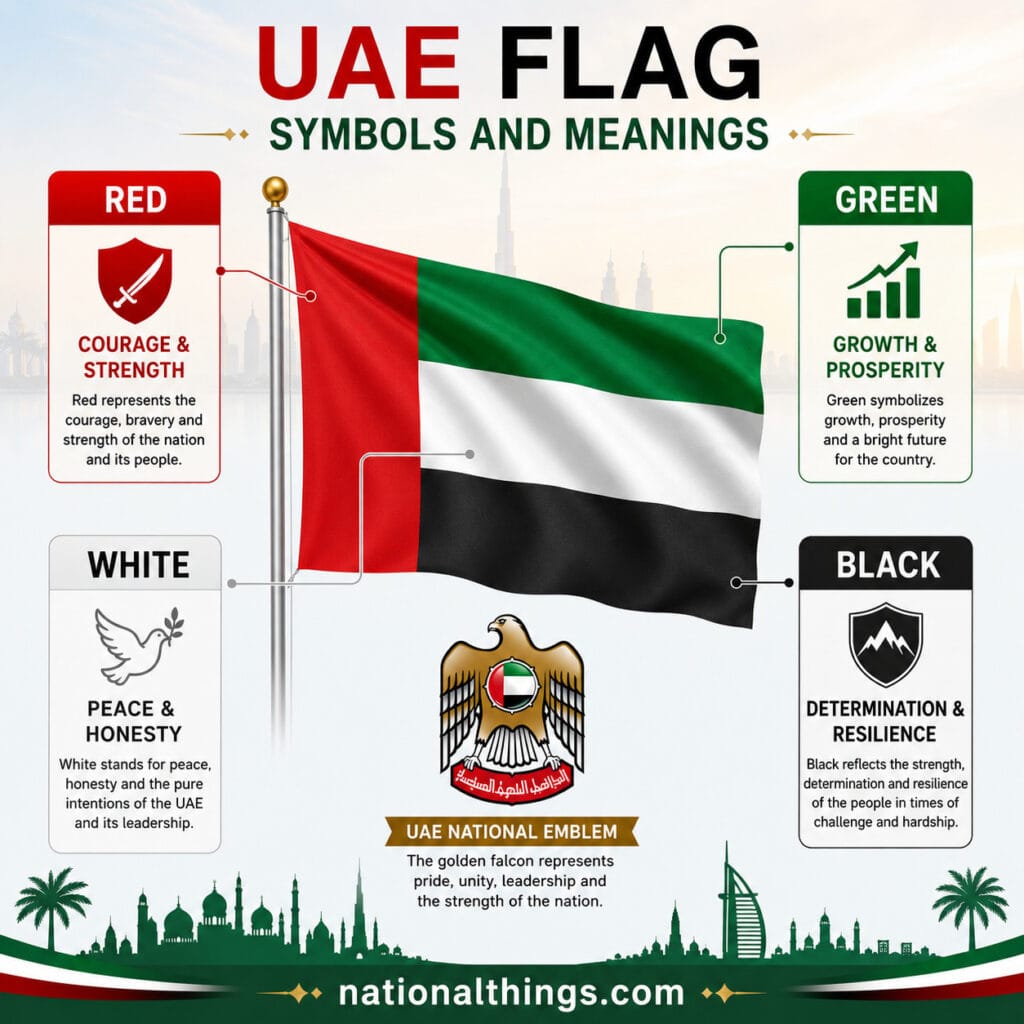 UAE Flag and National Emblem with Meanings