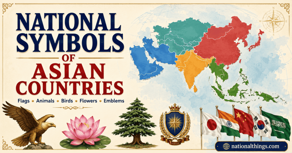National Symbols of Asian Countries with Pictures